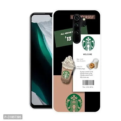 Stylish Back Cover For Mi Redmi Note 8 Pro, MZB8312IN Starbucks Coffee Printed Back Cover-thumb0