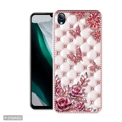 Stylish Back Cover For Vivo Y90,1908, Vivo Y91i,Vivo 1820 Pink Printed Back Cover