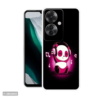 Stylish Back Cover For OPPO F25 Pro 5G, CPH2603 Cute Panda Printed Back Cover-thumb0