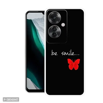 Stylish Back Cover For OPPO F25 Pro 5G, CPH2603 Smile Printed Back Cover