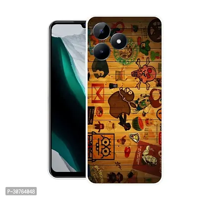 Stylish Printed Back Cover For Realme C53, RMX3762