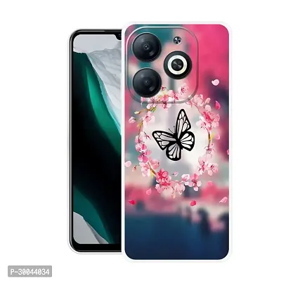 Stylish Back Cover For Infinix SMART 8 HD, X6525 Butterfly Printed Back Cover-thumb0