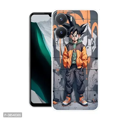 Stylish Back Cover For Vivo T2x 5G, V2253 Goku, Dragon Ball, Anime, Super Saiyan Printed Back Cover