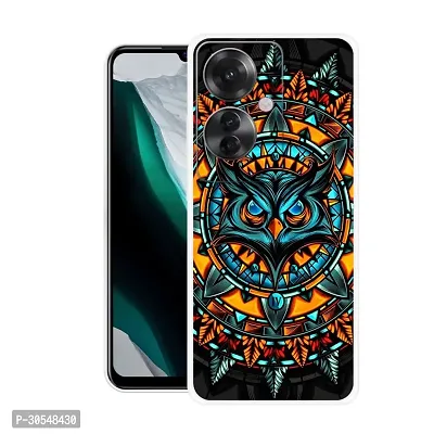 Stylish Back Cover For OPPO F25 Pro 5G, CPH2603 Angry Owl Printed Back Cover-thumb0