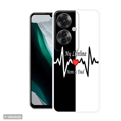 Stylish Back Cover For OPPO F25 Pro 5G, CPH2603 Mom And Dad Love Printed Back Cover-thumb0