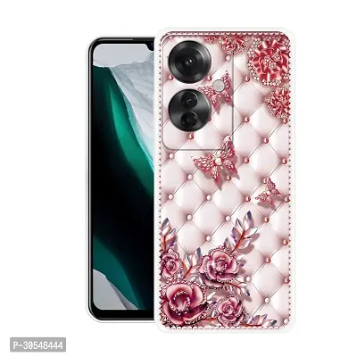 Stylish Back Cover For OPPO F25 Pro 5G, CPH2603 Pink Printed Back Cover-thumb0