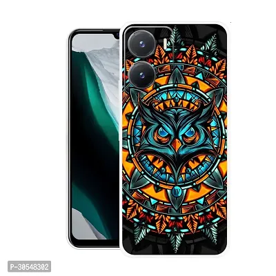 Stylish Back Cover For Vivo Y56 5G, V2225, vivo T2x 5G, V2253 Angry Owl Printed Back Cover-thumb0