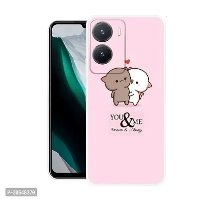 Stylish Back Cover For Vivo T2x 5G, V2253 Love Printed Back Cover-thumb0