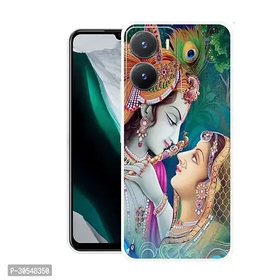 Stylish Back Cover For Vivo T2x 5G, V2253 Radha Krishna Lord Krishna Printed Back Cover