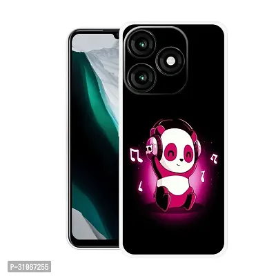 Stylish Back Cover For itel A70, A665L Cute Panda Printed Back Cover