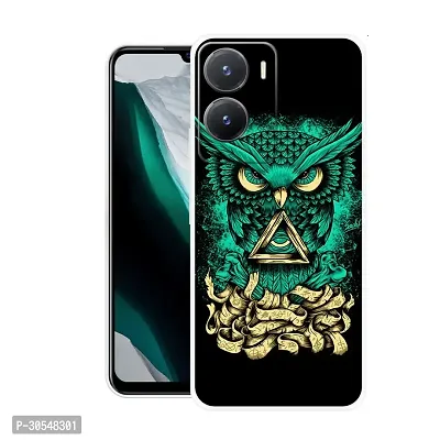 Stylish Back Cover For Vivo Y56 5G, V2225, vivo T2x 5G, V2253 Angry Owl Printed Back Cover-thumb0