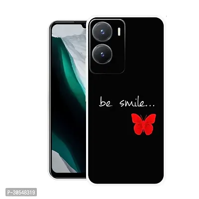 Stylish Back Cover For Vivo Y56 5G, V2225, vivo T2x 5G, V2253 Smile Printed Back Cover