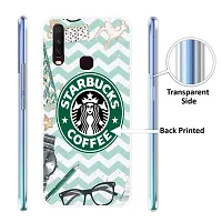 Stylish Back Cover For Vivo Y17, 1902, Vivo Y12, Vivo 1904 Starbucks Coffee Printed Back Cover-thumb1