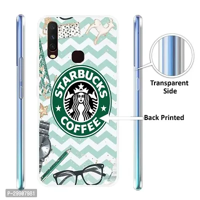 Stylish Back Cover For Vivo Y17, 1902, Vivo Y12, Vivo 1904 Starbucks Coffee Printed Back Cover-thumb2