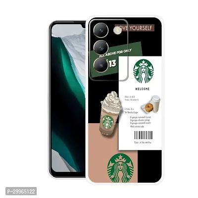 Stylish Back Cover For vivo Y200e 5G0e 5G, V2336, vivo T3 5G, V2334 Starbucks Coffee Printed Back Cover