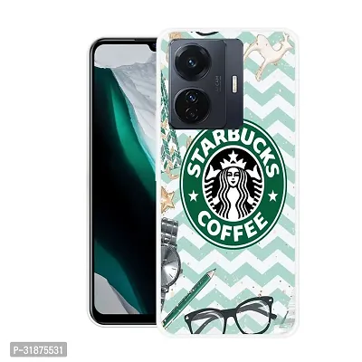 Stylish Back Cover For Vivo T1 Pro 5G, V2151, IQOO Z6 Pro 5G, I2126 Starbucks Coffee Printed Back Cover