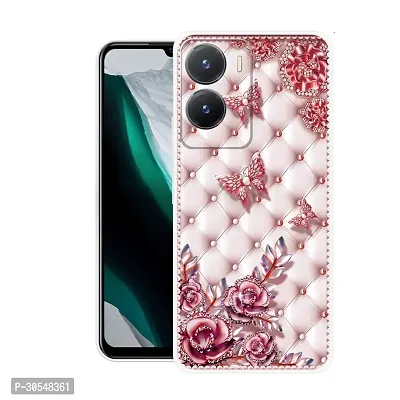 Stylish Back Cover For Vivo T2x 5G, V2253 Pink Printed Back Cover