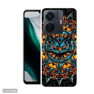 Stylish Back Cover For Vivo T1 Pro 5G, V2151, IQOO Z6 Pro 5G, I2126 Angry Owl Printed Back Cover-thumb0