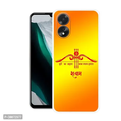 Stylish Back Cover For OPPO A38, CPH2579, OPPO A18, CPH2591 Jai Shree Shyam, Khatu Shyam Ji, Hare Ka Sahara Printed Back Cover