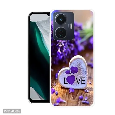 Stylish Back Cover For Vivo T1 44W,V2153, iQOO Z6 44W Love Printed Back Cover-thumb0