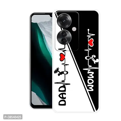 Stylish Back Cover For OPPO F25 Pro 5G, CPH2603 Mom And Dad Love Printed Back Cover-thumb0