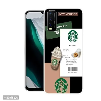 Stylish Back Cover For VIVO Y20,Y20A,Y20G,Y20i,Y20T,Y12G,Y12S Starbucks Coffee Printed Back Cover-thumb0