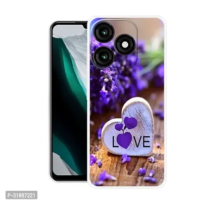 Stylish Back Cover For itel A70, A665L Love Printed Back Cover-thumb0