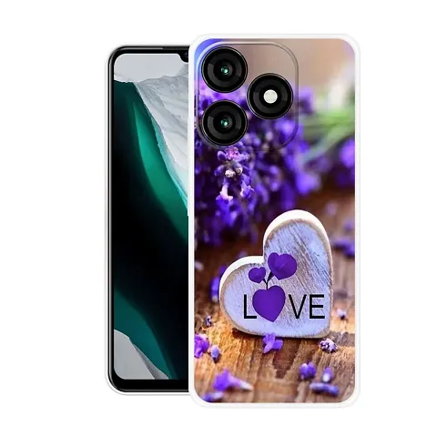 Stylish Back Cover For itel A70, A665L Love Printed Back Cover