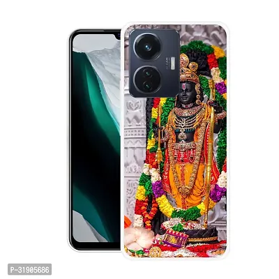 Stylish Back Cover For Vivo T1 44W,V2153, iQOO Z6 44W Ram, Jai Shri Ram, HINDU, GOD Printed Back Cover