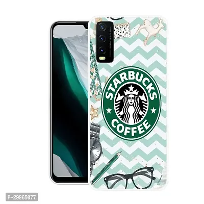 Stylish Back Cover For VIVO Y20,Y20A,Y20G,Y20i,Y20T,Y12G,Y12S Starbucks Coffee Printed Back Cover-thumb0