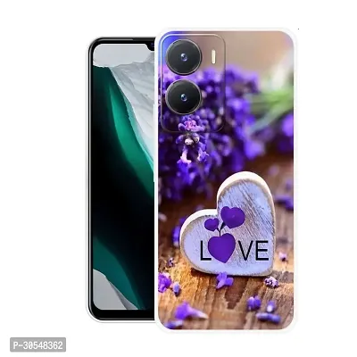 Stylish Back Cover For Vivo T2x 5G, V2253 Love Printed Back Cover