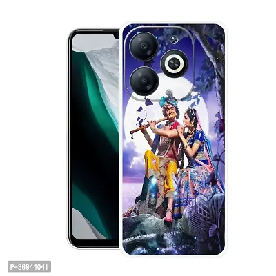 Stylish Back Cover For Infinix SMART 8 HD, X6525 Radha Krishna Lord Krishna Printed Back Cover-thumb0