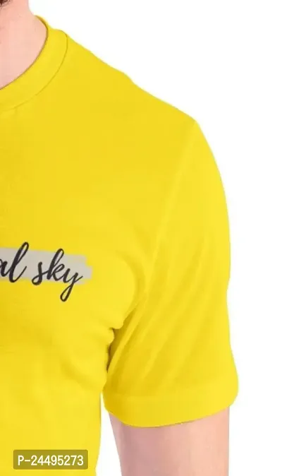 CRYSTAL SKY Men's Cotton Half Sleeves Round Neck Printed T-Shirt-thumb4