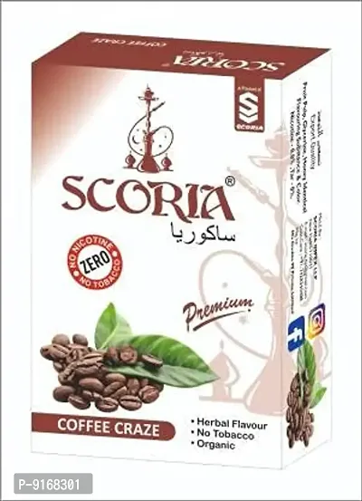 SCORIA (100% Nicotine and Tobacco Free) Coffee Hookah Flavour Pack of 1-thumb0