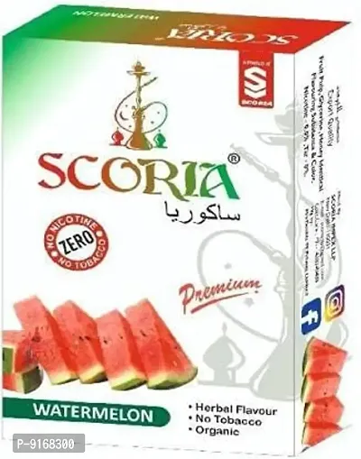SCORIA (100% Nicotine and Tobacco Free) Watermelon Hookah Flavour Pack of 1-thumb0