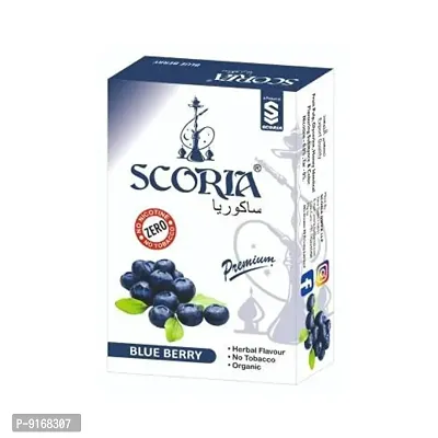 SCORIA (100% Nicotine and Tobacco Free) BlueBerry Hookah Flavour Pack of 1