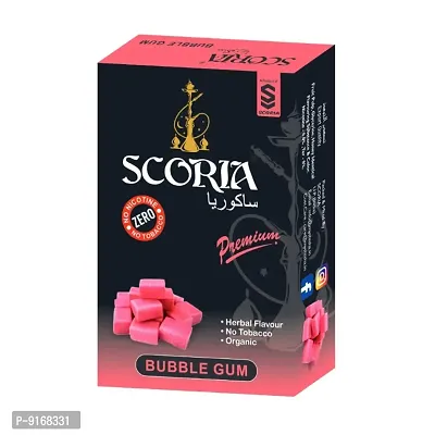 SCORIA (100% Nicotine and Tobacco Free) Bubble Gum Hookah Flavour Pack of 1