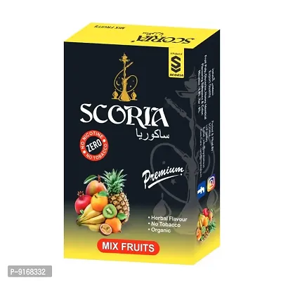SCORIA (100% Nicotine and Tobacco Free) Mix Fruits Hookah Flavour Pack of 1