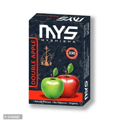 MYS MyShisha Premium Quality Herbal Hookah (100% Nicotine and Tobacco Free) Double Apple-thumb0