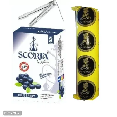 SCORIA Premium Quality Herbal Hookah (100% Nicotine and Tobacco Free) Bubble Gum , Polo Charcoal, T