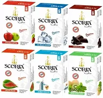 SCORIA (100% Nicotine and Tobacco Free) Mouth Tip Filter Scoria Coconut Coal (Double Apple, Paan Kiwi MInt, Kesar Paan, , BF, Chocolate, Dubai Special) Hookah Flavor  (650 g, Pack of 8)-thumb4