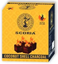 SCORIA (100% Nicotine and Tobacco Free) SCORIA Coconut Coal, Mouth Tip  Orange, Blueberry, Vanilla, Strawberry, Grape, Watermelon Hookah Flavor  (650 g, Pack of 8)-thumb1