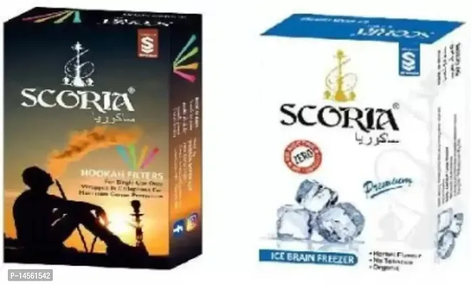 SCORIA HOOKAH FILTERS + 5 FILTER BRAIN FREEZER Hookah Flavor  (70 g, Pack of 2)