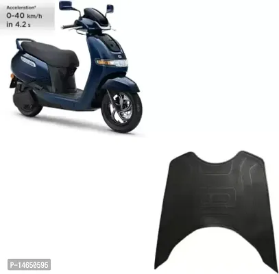 SEGGO Anti Skid Scooty Floor/Foot Mat For IQUBE TVS Enjoy Two Wheeler Mat-thumb2