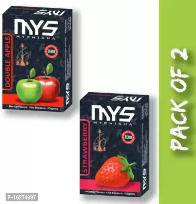 Premium Quality Herbal Hookah Flavour Double Apple  Strawberry (Pack Of 2) DOUBLE APPLE, STRAWBERRY Hookah Flavor  (100 g, Pack of 2)-thumb0