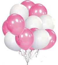 Happy Birthday Pink Foil Balloons , 10 pcs Each White, Pink, Light Pink Metalic Balloons (Pack of 31)-thumb2