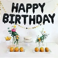 Happy Birthday Black Foil Banner, 20 Number Gold Foil Balloon, 30 White, Black  Yellow Balloons (Pack of 32)-thumb1