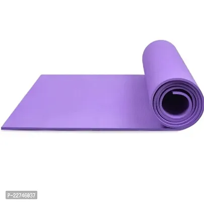 Yoga Mat for Women and Men, EVA Material Extra Thick Exercise 4mm mat for Workout Yoga Fitness Pilates and Meditation, Anti Tear Anti Slip For Home  Gym Use 4mm Thickness Purple Color.-thumb0