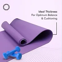 Yoga Mat for Women and Men, EVA Material Extra Thick Exercise 4mm mat for Workout Yoga Fitness Pilates and Meditation, Anti Tear Anti Slip For Home  Gym Use 4mm Thickness Purple Color.-thumb2