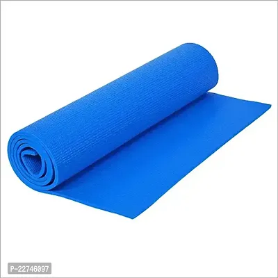 Yoga Mat for Women and Men, EVA Material Extra Thick Exercise 4mm mat for Workout Yoga Fitness Pilates and Meditation, Anti Tear Anti Slip For Home  Gym Use 4mm Thickness Blue Color.-thumb0